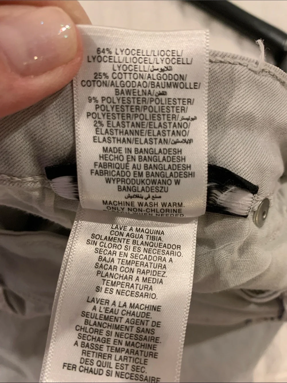 Jones New York Signature Womens Lexington Light Gray Slim Straight Jeans​